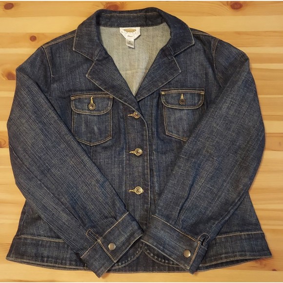 Talbots Jackets & Blazers - Talbots Petite Women's Denim Stretch Jacket Size 16